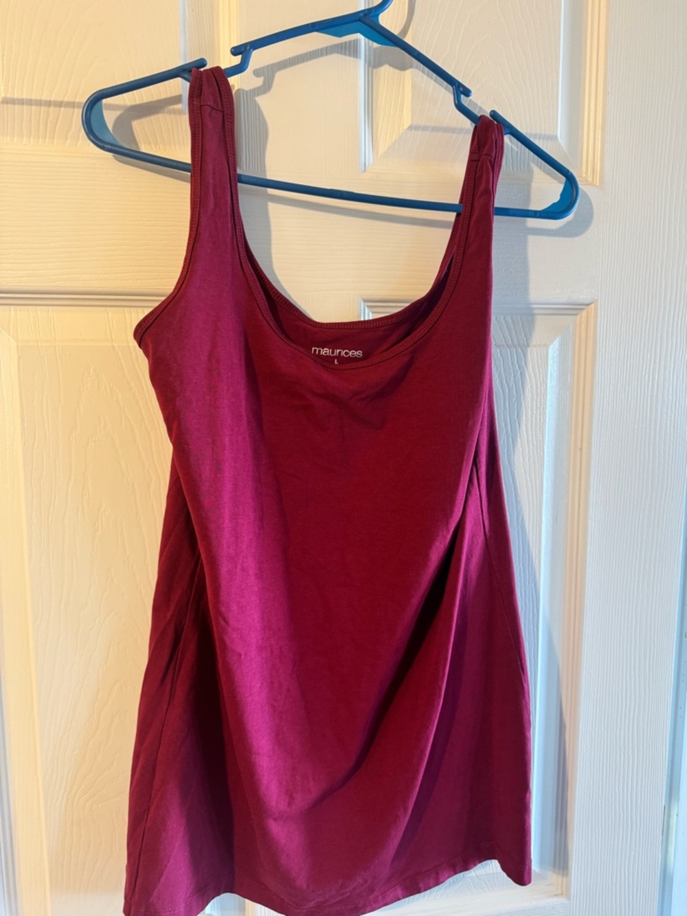 Maurices Deep Berry Scoop Neck Tank Top